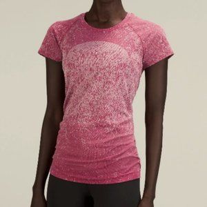 Lululemon Swiftly Tech Short Sleeve Shirt 2.0 Pomegranate / Pink Peony